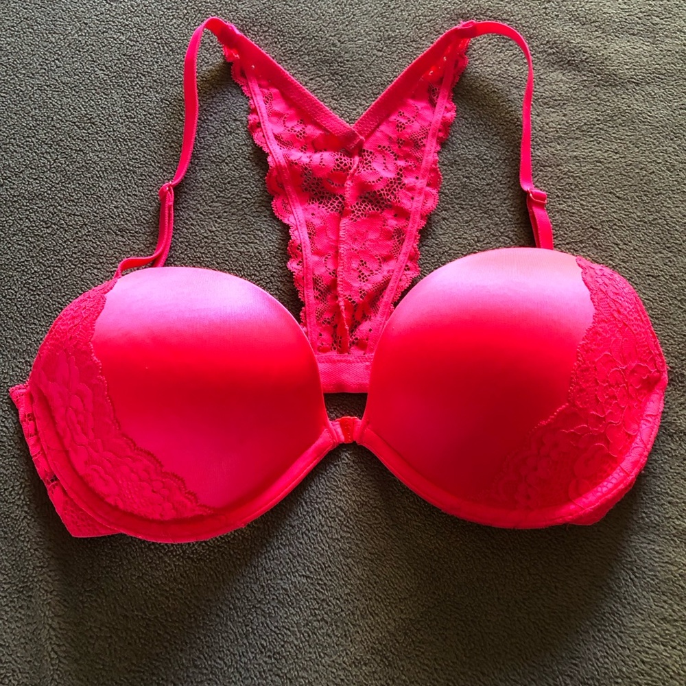Lasenza bra - bright neon pink